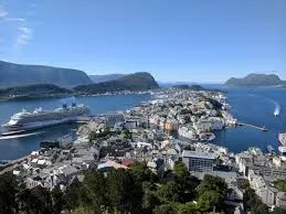 Art nouveau town and island views