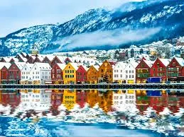 Bryggen, funicular to Mount Fløyen, fish market